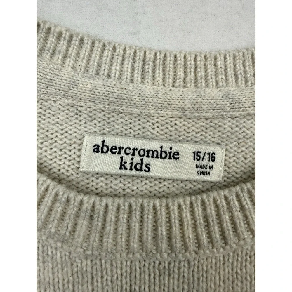 Abercrombie Kids Moose Mountain Landscape Graphic Knit Sweater Size 15/16
